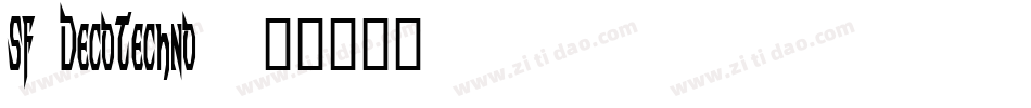 SF DecoTechno字体转换